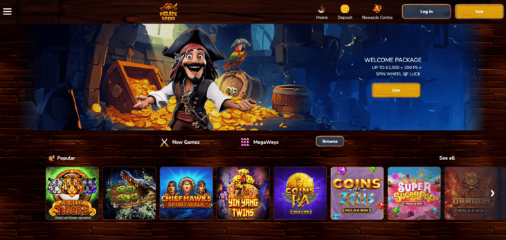 piratespins casino